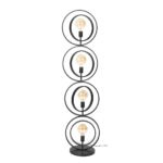 Landelijke vloerlamp Turn Around XL 4-lichts charcoal - Afbeelding 3