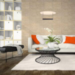 Ronde design eettafellamp | Ø 42 cm wit / zwart - Afbeelding 2