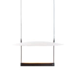 Ronde design eettafellamp | Ø 42 cm wit / zwart - Afbeelding 12