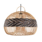 Trendy rotan hanglamp Appel – Naturel en zwart, Ø 40 cm - Afbeelding 14