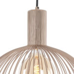 Hanglamp Wire zandkleur | Metalen frame design | Ø 40 cm - Afbeelding 4