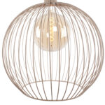 Hanglamp Wire zandkleur | Metalen frame design | Ø 50 cm - Afbeelding 5