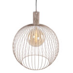 Hanglamp Wire zandkleur | Metalen frame design | Ø 50 cm - Afbeelding 4