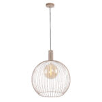 Hanglamp Wire zandkleur | Metalen frame design | Ø 50 cm