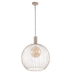 Hanglamp Wire zandkleur | Metalen frame design | Ø 50 cm - Afbeelding 10