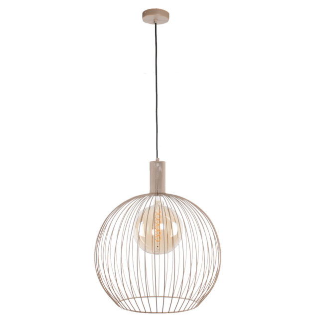 Hanglamp Wire zandkleur | Metalen frame design | Ø 50 cm - Afbeelding 10