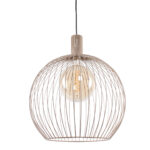 Hanglamp Wire zandkleur | Metalen frame design | Ø 50 cm - Afbeelding 2