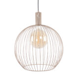 Hanglamp Wire zandkleur | Metalen frame design | Ø 50 cm - Afbeelding 3