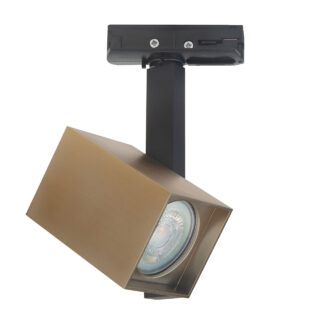 Moderne Railspot Goud Zwart Kubus Gu10 Dimbaar