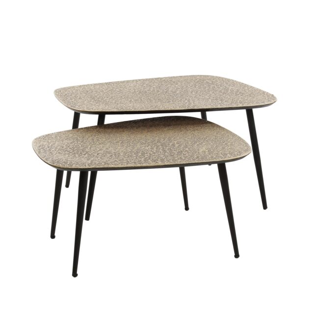Salontafel antiek brons | XXL set van 2 - Afbeelding 3