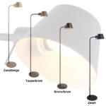 Scandinavische minimalistische brons / bruine leeslamp met grote E27 fitting - Afbeelding 9
