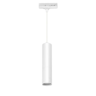 Witte Hangspot Voor Rail Cilindervorm Modern Gu10