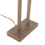 Bronzen tafellamp met ovale velours kap 40 cm | Rusty on gold - Afbeelding 16