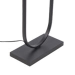 Moderne vloerlamp Verona zwart met ovale velvet kap – Oker on gold 50 cm - Afbeelding 15