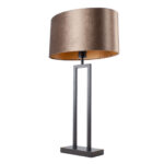 Tafellamp Monza groot met luxe ovale kap – Modern design in aardetinten - Afbeelding 12