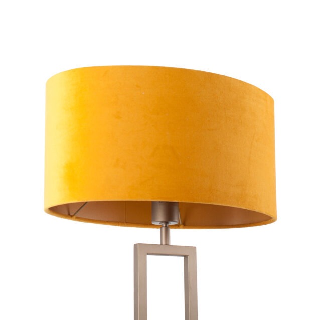 Tafellamp Monza groot met luxe ovale kap – Modern design oker - Afbeelding 10