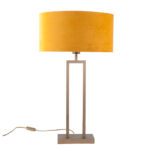 Tafellamp Monza groot met luxe ovale kap – Modern design oker - Afbeelding 6