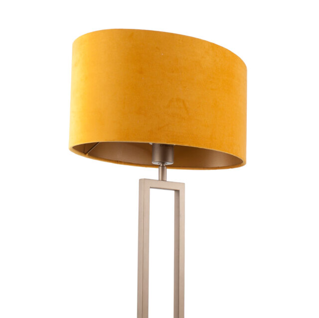 Tafellamp Monza groot met luxe ovale kap – Modern design oker - Afbeelding 14
