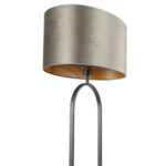 Vloerlamp Verona zwart met ovale velours kap – Olive on gold 50 cm - Afbeelding 13