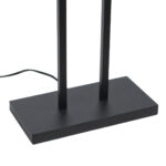 Vloerlamp zwart Monza met ovale velours kap – Earth on gold 45 cm - Afbeelding 12