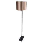 Vloerlamp zwart Monza met ovale velours kap – Earth on gold 45 cm - Afbeelding 11