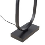 Zwarte tafellamp Verona met ovale velours kap – Taupe on taupe 40 cm - Afbeelding 16