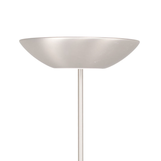 Dimbare led uplighter Bilbao met leeslamp | mat nikkel / staal - Afbeelding 16