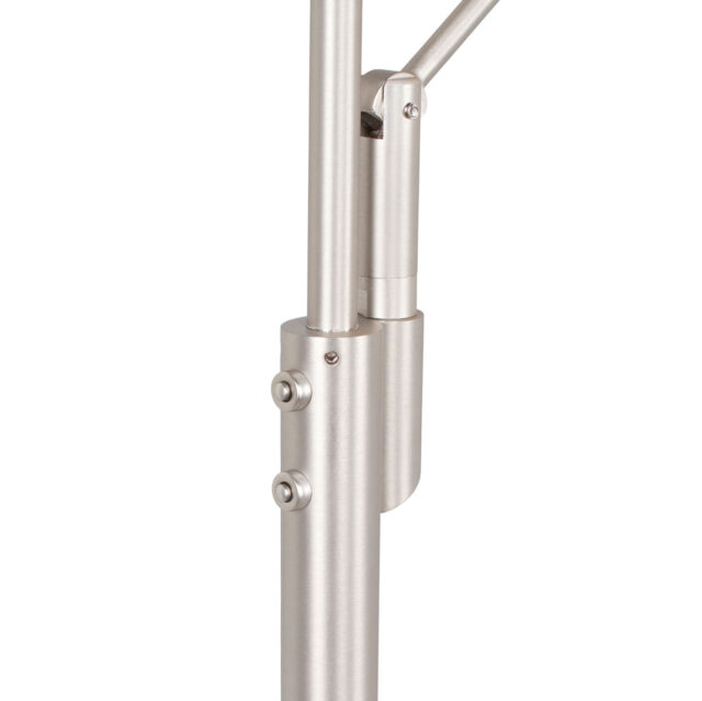 Dimbare led uplighter Bilbao met leeslamp | mat nikkel / staal - Afbeelding 13