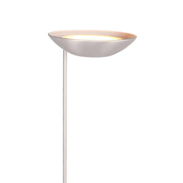 Dimbare led uplighter Bilbao met leeslamp | mat nikkel / staal - Afbeelding 27