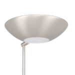 Dimbare led uplighter Bilbao met leeslamp | mat nikkel / staal - Afbeelding 25
