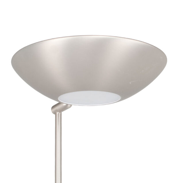 Dimbare led uplighter Bilbao met leeslamp | mat nikkel / staal - Afbeelding 25