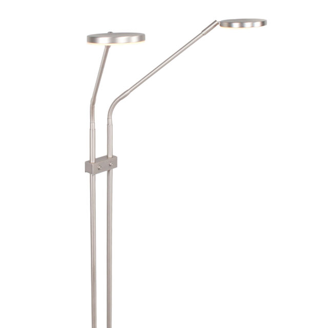 Dubbel verstelbare leeslamp Palma 2 lichts mat nikkel | kleur instelbaar 2200 / 3350 Kelvin - Afbeelding 17