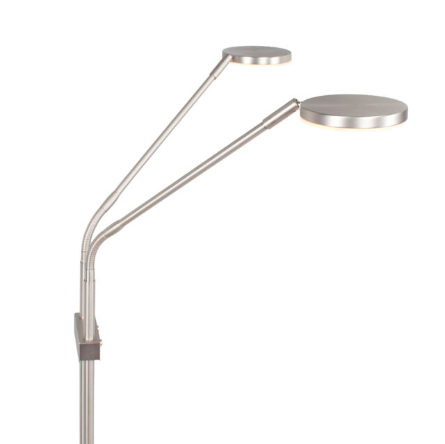 Dubbel verstelbare leeslamp Palma 2 lichts mat nikkel | kleur instelbaar 2200 / 3350 Kelvin - Afbeelding 7