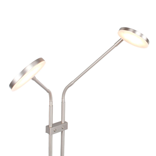 Dubbel verstelbare leeslamp Palma 2 lichts mat nikkel | kleur instelbaar 2200 / 3350 Kelvin - Afbeelding 8