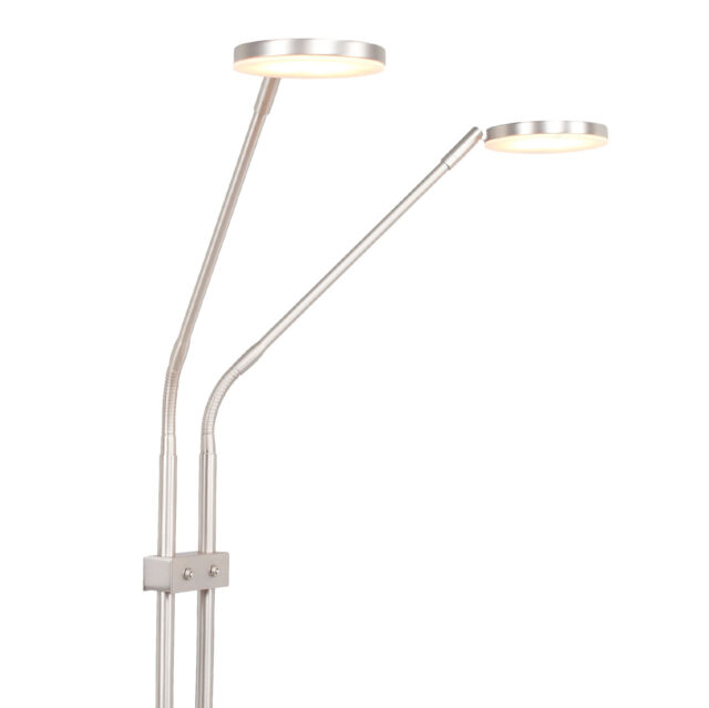 Dubbel verstelbare leeslamp Palma 2 lichts mat nikkel | kleur instelbaar 2200 / 3350 Kelvin - Afbeelding 5