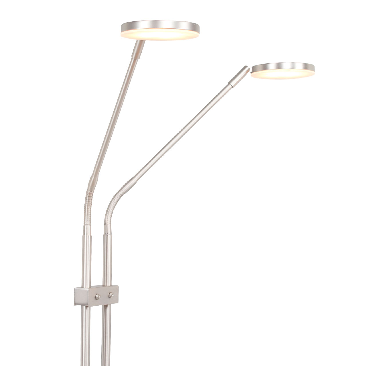 4002.30-leeslamp-palma-mat-nikkel-2-lichts-9 Dubbel verstelbare leeslamp Palma 2 lichts mat nikkel | kleur instelbaar 2200 / 3350 Kelvin - Afbeelding 5