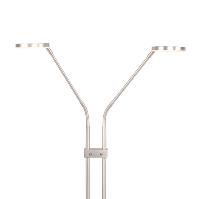Dubbel verstelbare leeslamp Palma 2 lichts mat nikkel | kleur instelbaar 2200 / 3350 Kelvin - Afbeelding 6