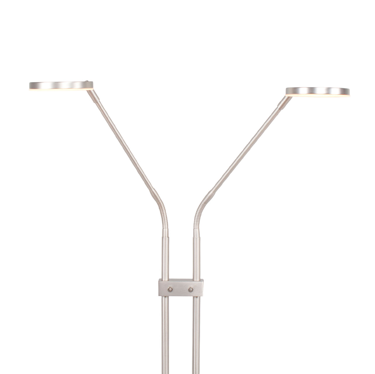 4002.30-leeslamp-palma-mat-nikkel-2-lichts-2 Dubbel verstelbare leeslamp Palma 2 lichts mat nikkel | kleur instelbaar 2200 / 3350 Kelvin - Afbeelding 6