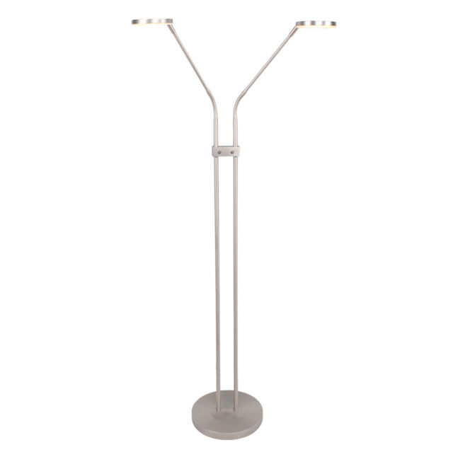 Dubbel verstelbare leeslamp Palma 2 lichts mat nikkel | kleur instelbaar 2200 / 3350 Kelvin - Afbeelding 1