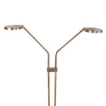 Dubbele bronzen leeslamp led Palma | kleur instelbaar 2200 / 3350 Kelvin - Afbeelding 5