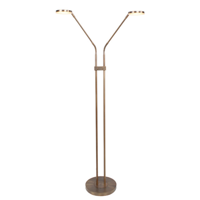 Dubbele bronzen leeslamp led Palma | kleur instelbaar 2200 / 3350 Kelvin - Afbeelding 1