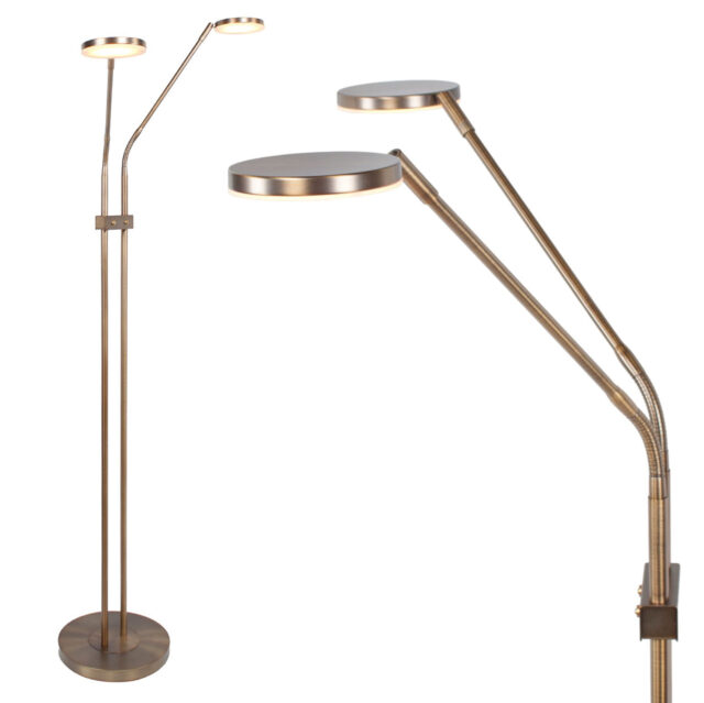Dubbele bronzen leeslamp led Palma | kleur instelbaar 2200 / 3350 Kelvin - Afbeelding 21