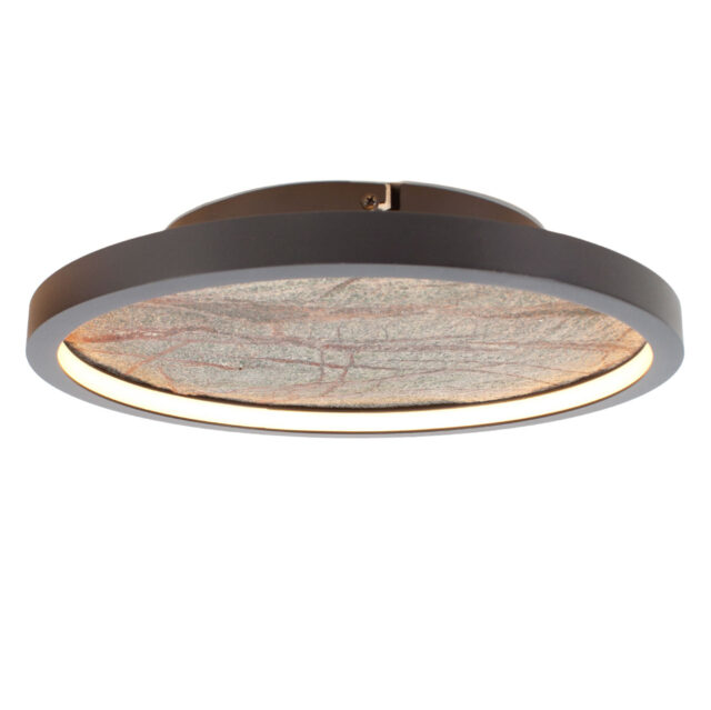 Plafondlamp natuursteen groen | leisteen Ø 32 cm - Afbeelding 16