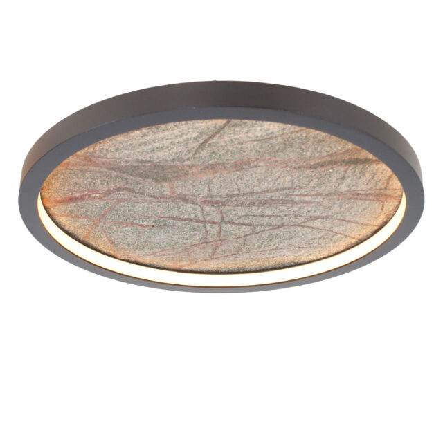 Plafondlamp natuursteen groen | leisteen Ø 32 cm - Afbeelding 15
