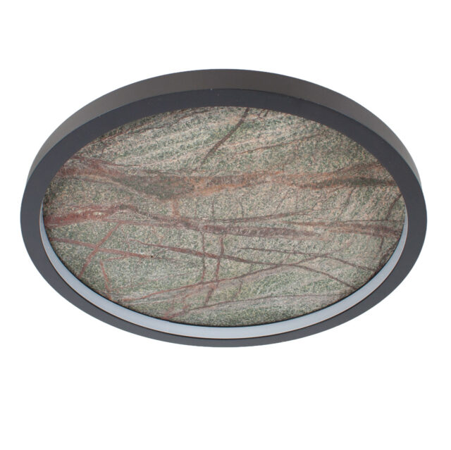 Plafondlamp natuursteen groen | leisteen Ø 32 cm - Afbeelding 13