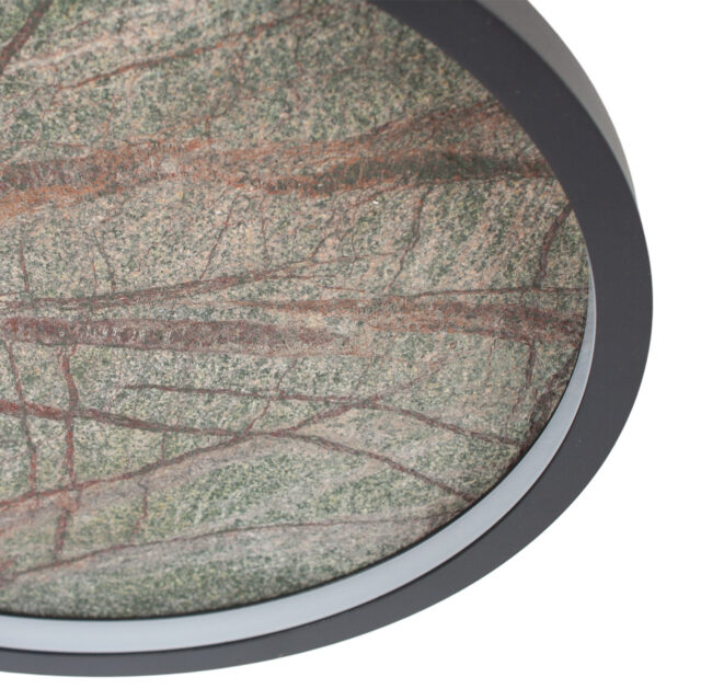 Plafondlamp natuursteen groen | leisteen Ø 32 cm - Afbeelding 12