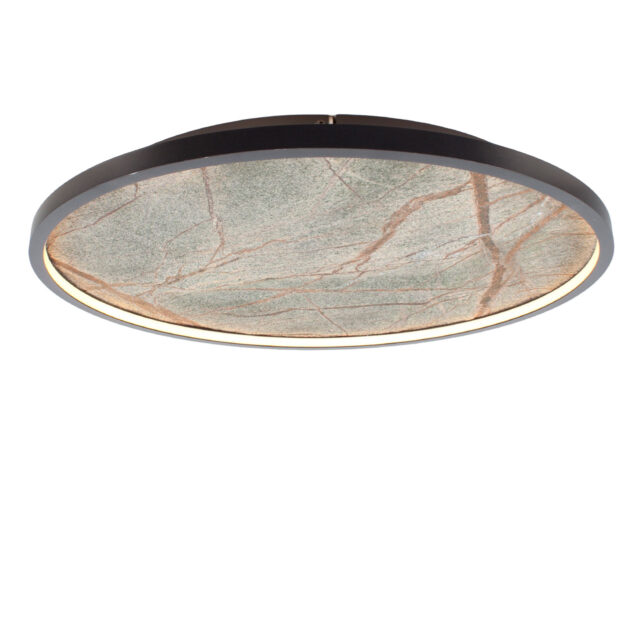 Plafondlamp XXL leisteen groen | Natuursteen Ø 61 cm - Afbeelding 8