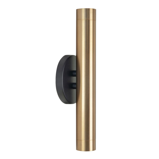 Strijklicht wandlamp | Trend | Op- en neerwaarts | H 28 cm | Goud - Afbeelding 1