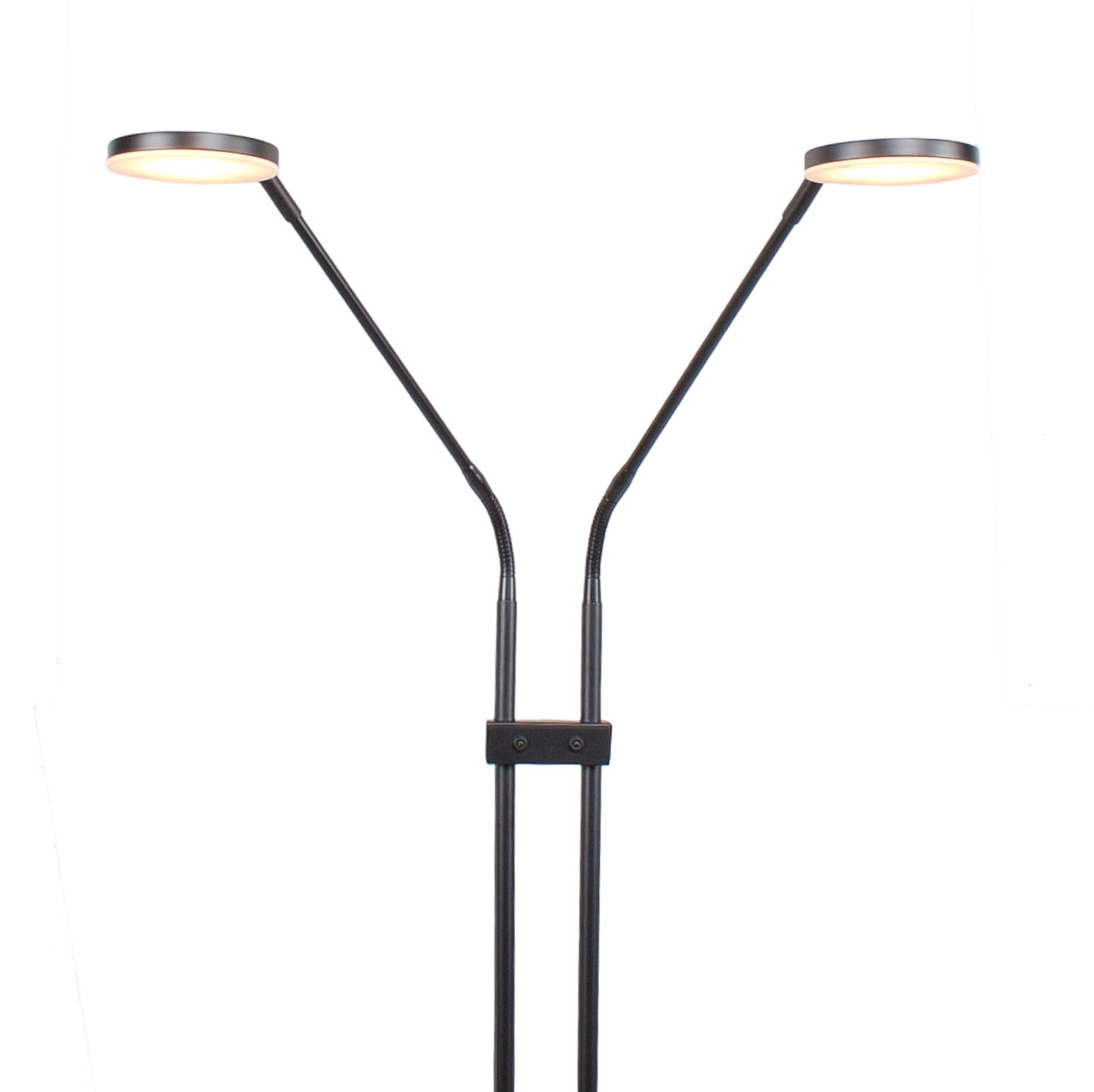 4002.01-leeslamp-palma-zwart-2-lichts-1 Verstelbare 2 lichts leeslamp Palma zwart | kleur instelbaar 2200 / 3350 Kelvin - Afbeelding 4