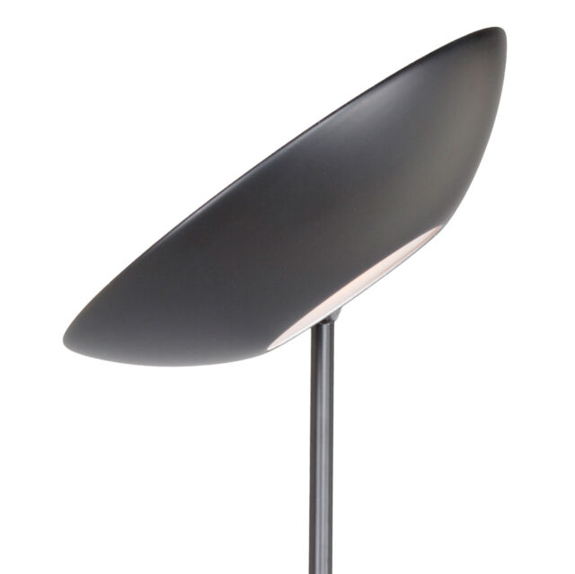 Zwarte led uplighter Bilbao met leeslamp | dimbaar / verstelbaar - Afbeelding 15